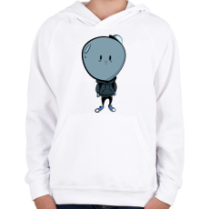 PRINTFASHION Lufifej - Gyerek kapucnis pulóver - Fehér