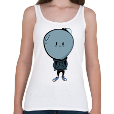 PRINTFASHION Lufifej - Női atléta - Fehér női trikó