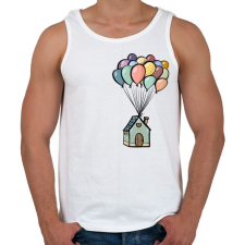 PRINTFASHION Lufis ház - Férfi atléta - Fehér atléta, trikó