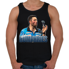 PRINTFASHION Luke Humphries - Férfi atléta - Fekete atléta, trikó