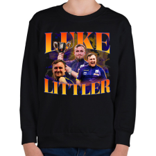 PRINTFASHION Luke Littler - Darts - Gyerek pulóver - Fekete gyerek pulóver, kardigán