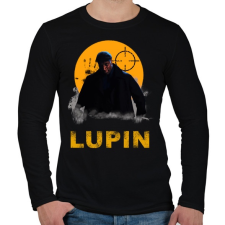 PRINTFASHION LUPIN - Férfi hosszú ujjú póló - Fekete férfi póló