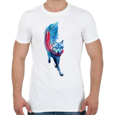 PRINTFASHION Lupus lupus - Férfi póló - Fehér