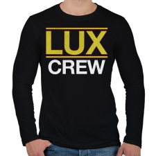 PRINTFASHION Lux Crew - Férfi hosszú ujjú póló - Fekete férfi póló