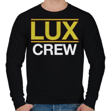 PRINTFASHION Lux Crew - Férfi pulóver - Fekete férfi pulóver, kardigán