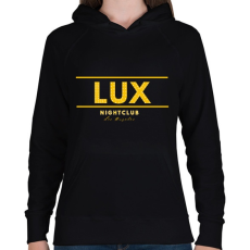PRINTFASHION lux nightclub - Női kapucnis pulóver - Fekete