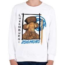 PRINTFASHION Luxemburgi Zsigmond - Gyerek pulóver - Fehér gyerek pulóver, kardigán