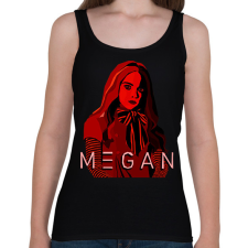 PRINTFASHION m3gan doll red - Női atléta - Fekete női trikó