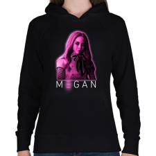 PRINTFASHION M3gan - pink - Női kapucnis pulóver - Fekete női pulóver, kardigán