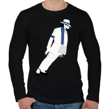 PRINTFASHION M.J. - Férfi hosszú ujjú póló - Fekete férfi póló