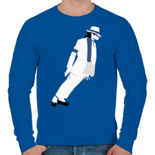 PRINTFASHION M.J. - Férfi pulóver - Királykék férfi pulóver, kardigán