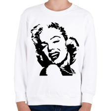 PRINTFASHION M.Monroe - Gyerek pulóver - Fehér gyerek pulóver, kardigán