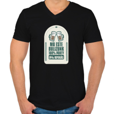 PRINTFASHION Ma este bulizunk - Férfi V-nyakú póló - Fekete férfi póló