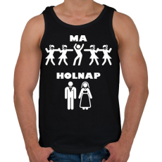 PRINTFASHION ma - holnap - Férfi atléta - Fekete