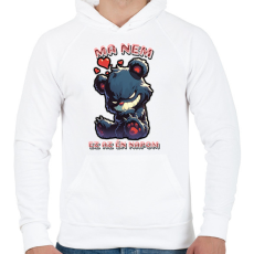 PRINTFASHION Ma Nem - Férfi kapucnis pulóver - Fehér