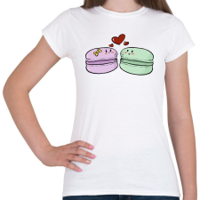 PRINTFASHION Macaron szerelem - Női póló - Fehér női póló