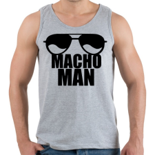 PRINTFASHION Macho Man - Férfi atléta - Sport szürke atléta, trikó