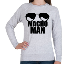 PRINTFASHION Macho Man - Női pulóver - Sport szürke női pulóver, kardigán