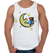 PRINTFASHION maci1 - Férfi atléta - Fehér atléta, trikó