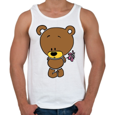 PRINTFASHION Maci2 - Férfi atléta - Fehér atléta, trikó