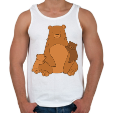 PRINTFASHION Maci család - Férfi atléta - Fehér atléta, trikó