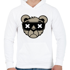 PRINTFASHION Maci - Férfi kapucnis pulóver - Fehér