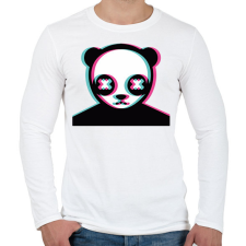 PRINTFASHION Maci freak ijesztő arc - Férfi hosszú ujjú póló - Fehér férfi póló