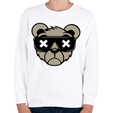PRINTFASHION Maci - Gyerek pulóver - Fehér gyerek pulóver, kardigán