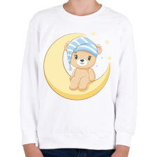 PRINTFASHION Maci - Gyerek pulóver - Fehér gyerek pulóver, kardigán