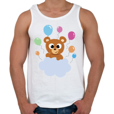 PRINTFASHION Maci lufikkal - Férfi atléta - Fehér