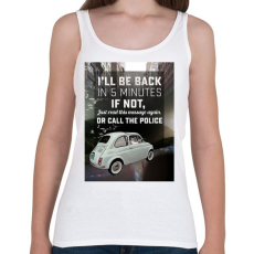 PRINTFASHION Macska az autóban - Női atléta - Fehér