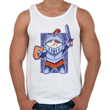 PRINTFASHION Macska lovag - Férfi atléta - Fehér atléta, trikó