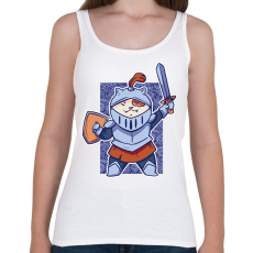 PRINTFASHION Macska lovag - Női atléta - Fehér