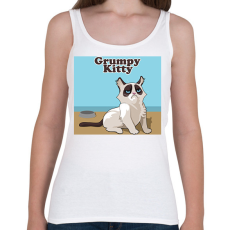 PRINTFASHION Macska - Női atléta - Fehér