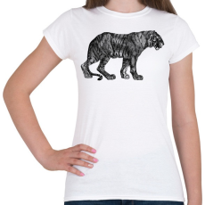 PRINTFASHION Macska - Női póló - Fehér