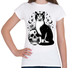 PRINTFASHION Macska - Női póló - Fehér