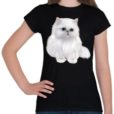 PRINTFASHION Macska  - Női póló - Fekete női póló