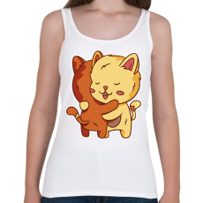 PRINTFASHION Macska ölelés - Női atléta - Fehér