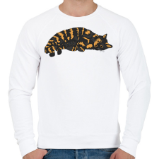 PRINTFASHION Macska pihen - Férfi pulóver - Fehér férfi pulóver, kardigán