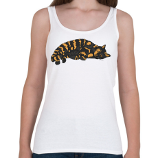 PRINTFASHION Macska pihen - Női atléta - Fehér