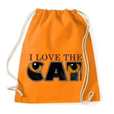 PRINTFASHION Macska sárga szemekkel világos színű termékekre - Sportzsák, Tornazsák - Narancssárga tornazsák