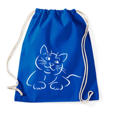 PRINTFASHION Macska - Sportzsák, Tornazsák - Bright royal tornazsák