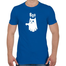 PRINTFASHION Macska szellem boo  - Férfi póló - Királykék férfi póló