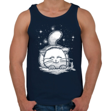 PRINTFASHION Macskaálom - Férfi atléta - Sötétkék