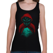 PRINTFASHION Macskacápák - Női atléta - Fekete női trikó