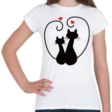 PRINTFASHION Macskák  - Női póló - Fehér női póló