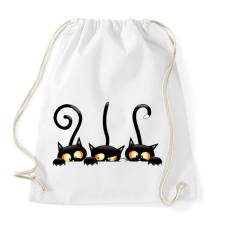 PRINTFASHION Macskák - Sportzsák, Tornazsák - Fehér tornazsák