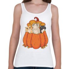 PRINTFASHION Macskák tökben - Női atléta - Fehér