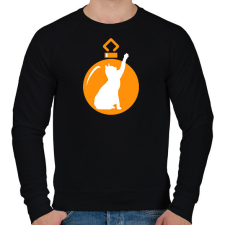 PRINTFASHION Macskás Fadísz - Férfi pulóver - Fekete férfi pulóver, kardigán