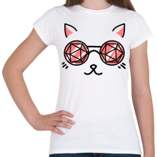 PRINTFASHION Macskaszem - Női póló - Fehér női póló